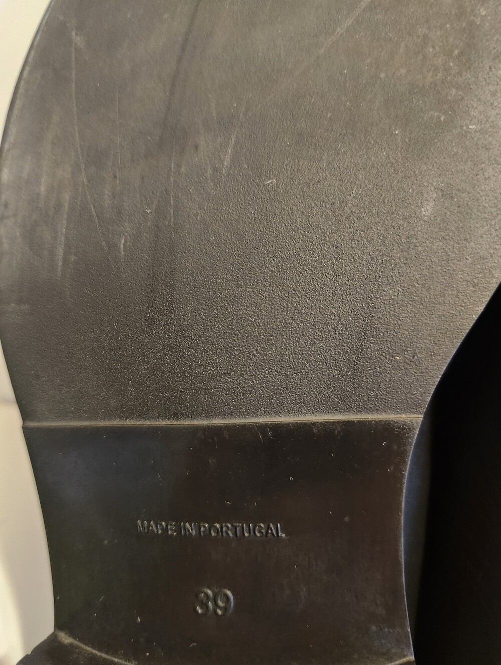 COS Black Square Toe Chunky Leather Shoes Sz.9/39 Ret.$189 Made in Portugal - Picture 10 of 10